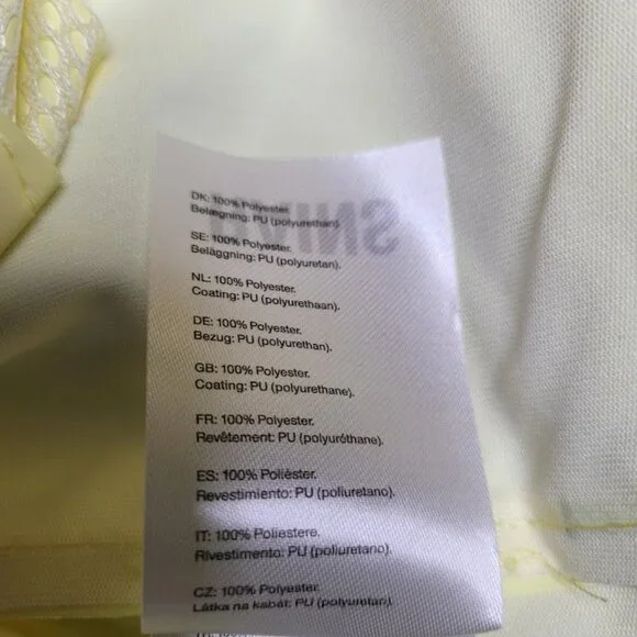 NWT RAINS Waterproof Long Snap Front Rain Jacket Straw M - Picture 14 of 16